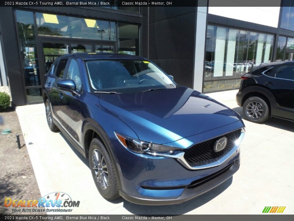 2021 Mazda CX-5 Touring AWD Eternal Blue Mica / Black Photo #1