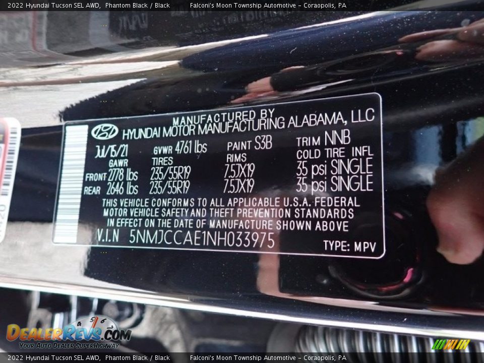 2022 Hyundai Tucson SEL AWD Phantom Black / Black Photo #18