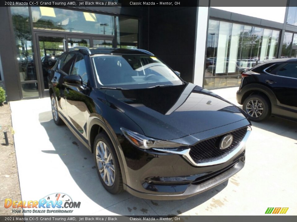 2021 Mazda CX-5 Grand Touring AWD Jet Black Mica / Black Photo #1