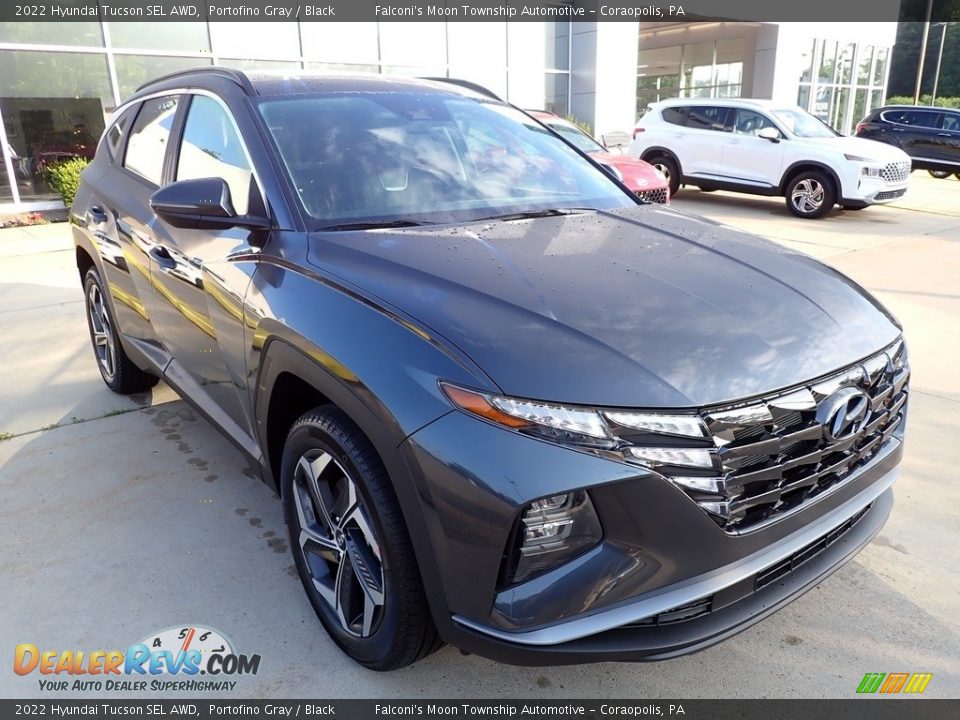 2022 Hyundai Tucson SEL AWD Portofino Gray / Black Photo #9