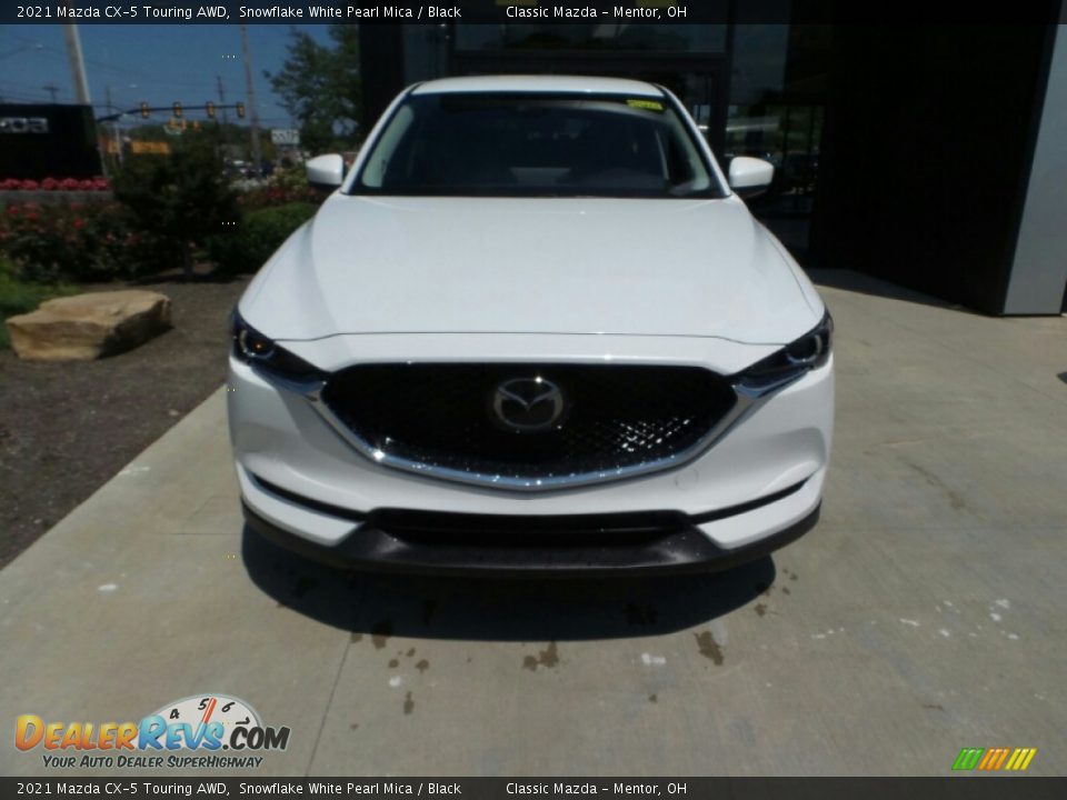 2021 Mazda CX-5 Touring AWD Snowflake White Pearl Mica / Black Photo #2