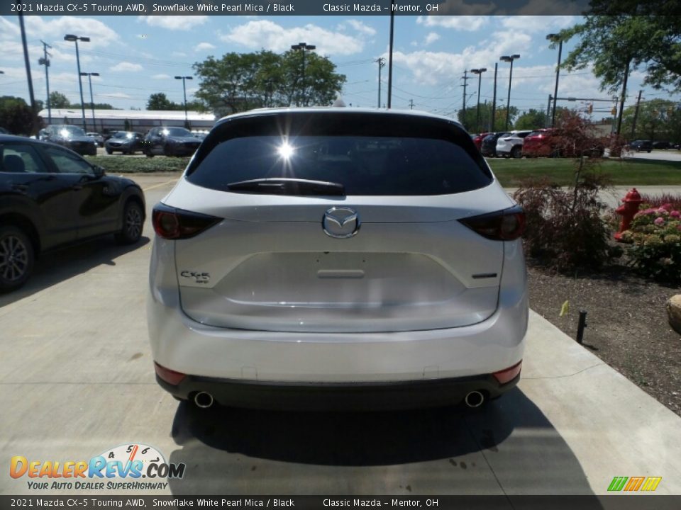 2021 Mazda CX-5 Touring AWD Snowflake White Pearl Mica / Black Photo #5