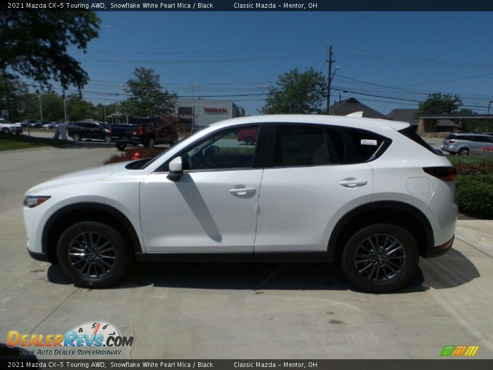 2021 Mazda CX-5 Touring AWD Snowflake White Pearl Mica / Black Photo #6