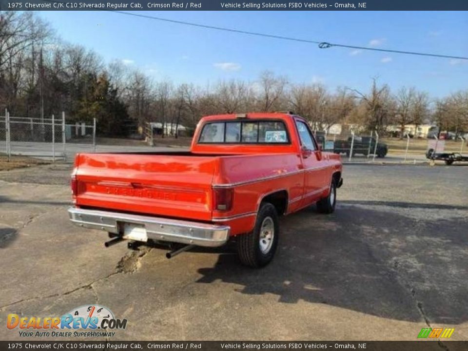 Crimson Red 1975 Chevrolet C/K C10 Silverado Regular Cab Photo #4