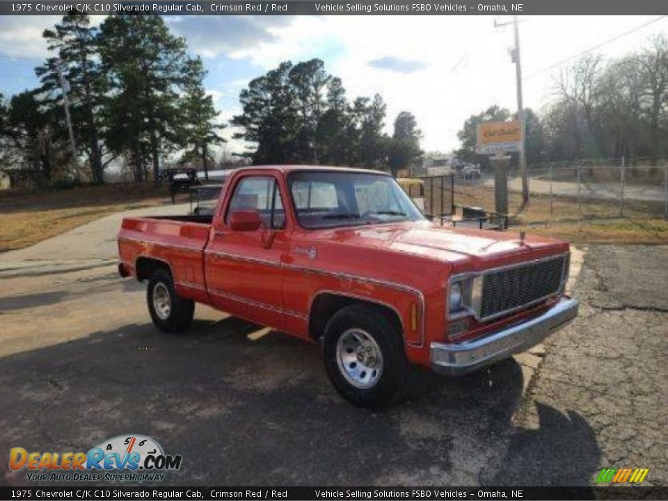 Crimson Red 1975 Chevrolet C/K C10 Silverado Regular Cab Photo #6