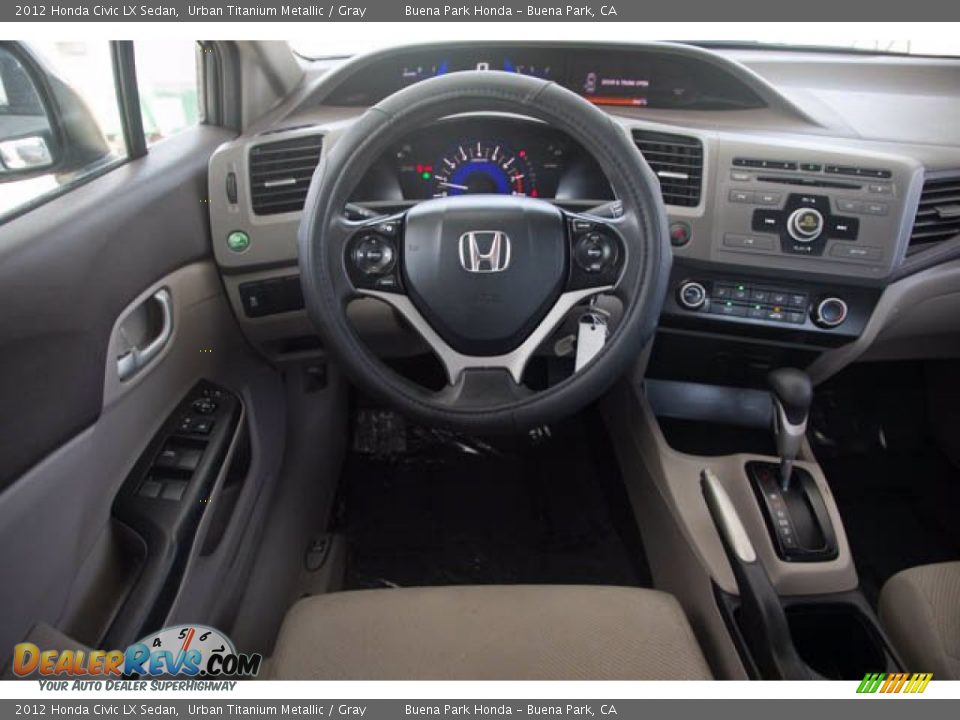 2012 Honda Civic LX Sedan Urban Titanium Metallic / Gray Photo #5