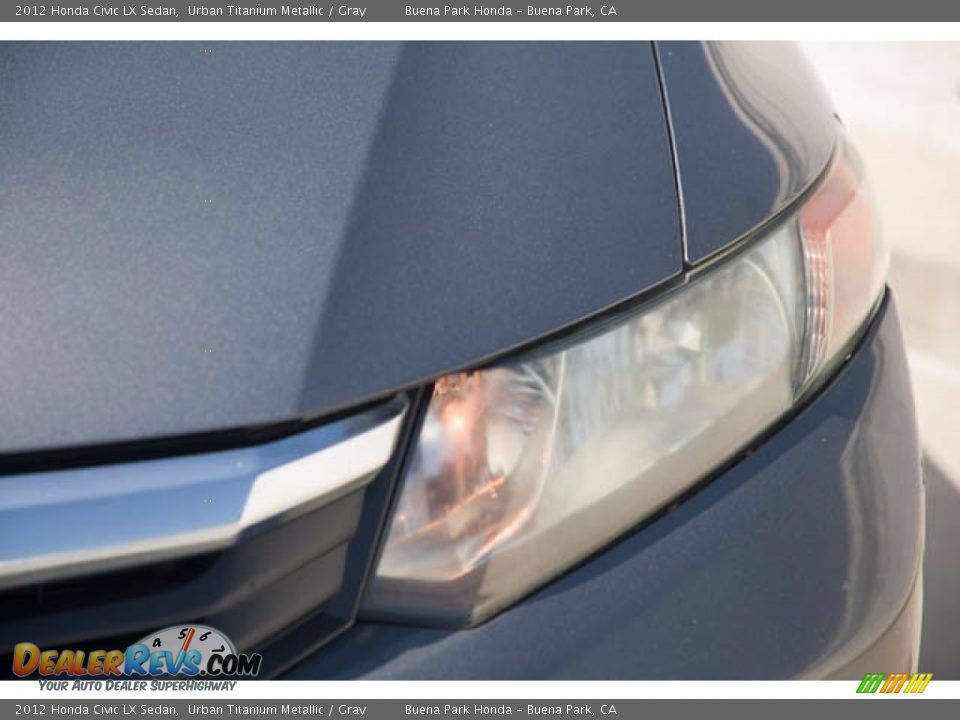 2012 Honda Civic LX Sedan Urban Titanium Metallic / Gray Photo #9