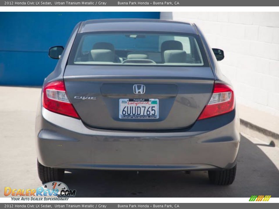 2012 Honda Civic LX Sedan Urban Titanium Metallic / Gray Photo #11