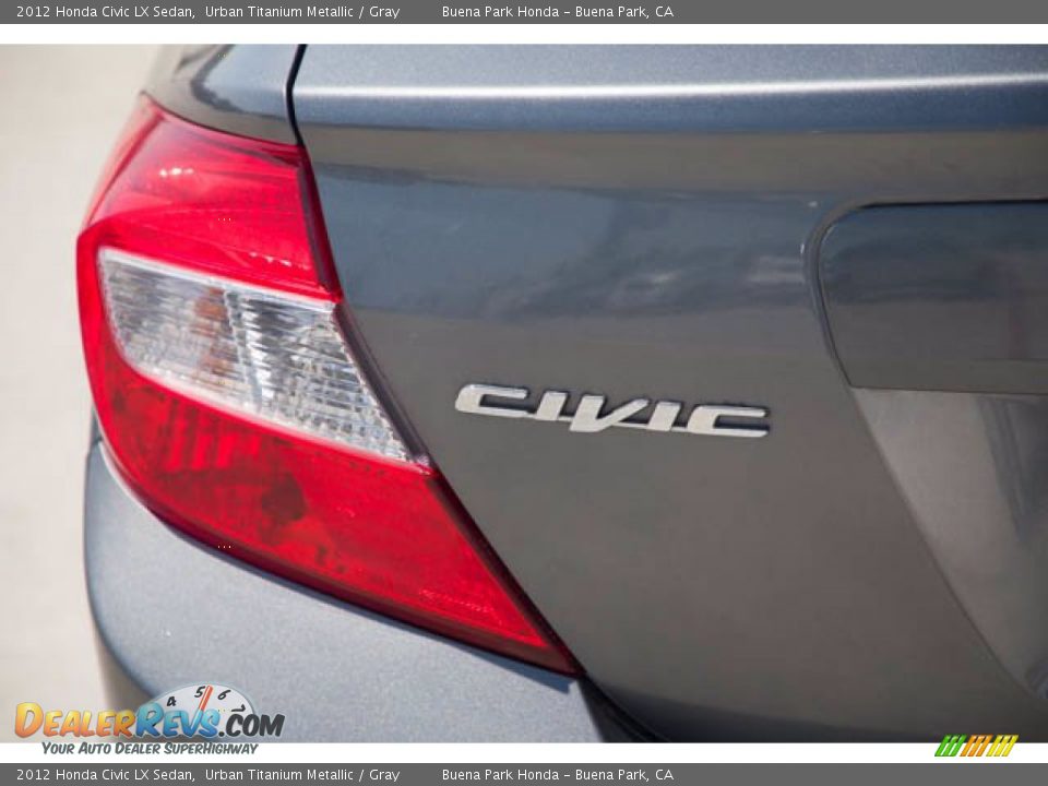2012 Honda Civic LX Sedan Urban Titanium Metallic / Gray Photo #12