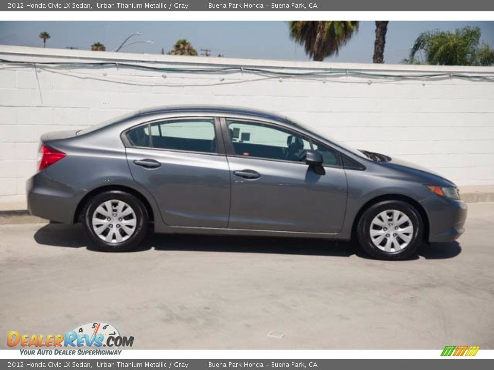 2012 Honda Civic LX Sedan Urban Titanium Metallic / Gray Photo #14
