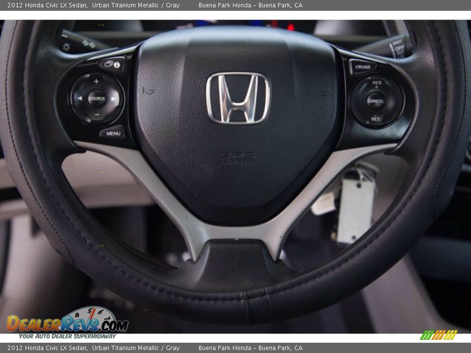 2012 Honda Civic LX Sedan Urban Titanium Metallic / Gray Photo #15