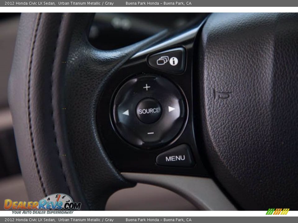2012 Honda Civic LX Sedan Urban Titanium Metallic / Gray Photo #16