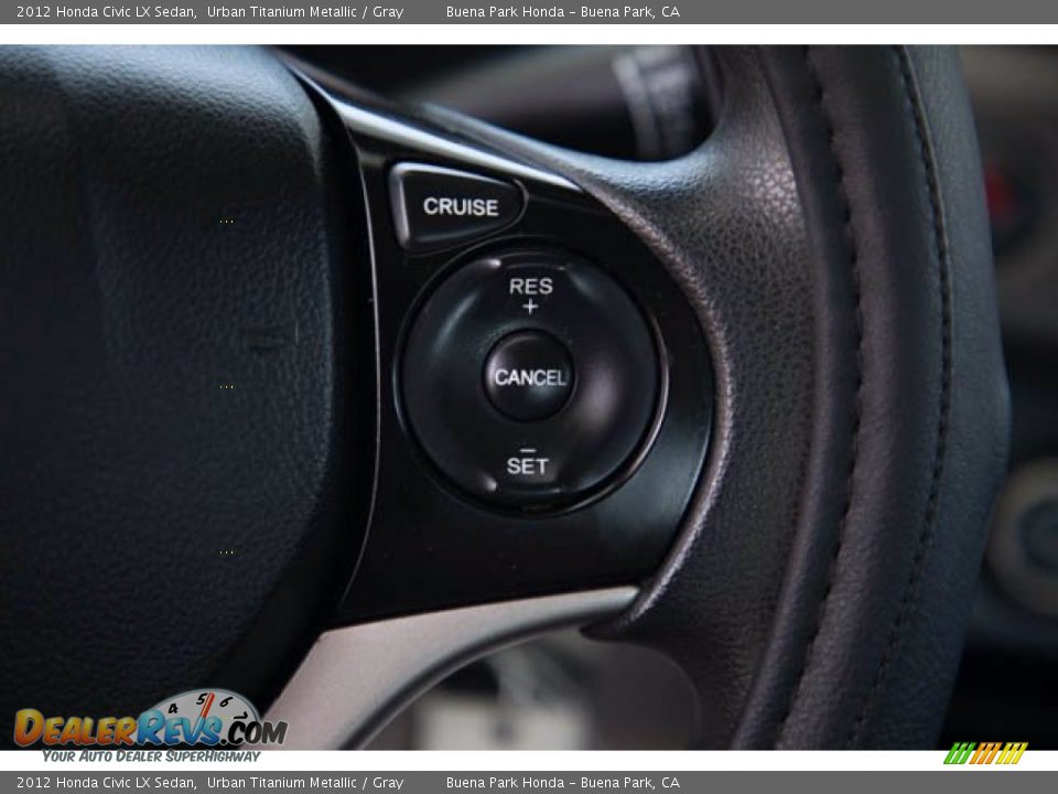 2012 Honda Civic LX Sedan Urban Titanium Metallic / Gray Photo #17
