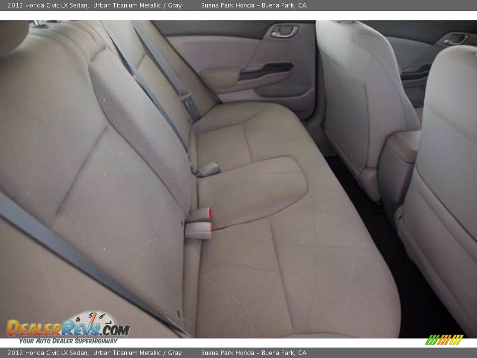 2012 Honda Civic LX Sedan Urban Titanium Metallic / Gray Photo #22