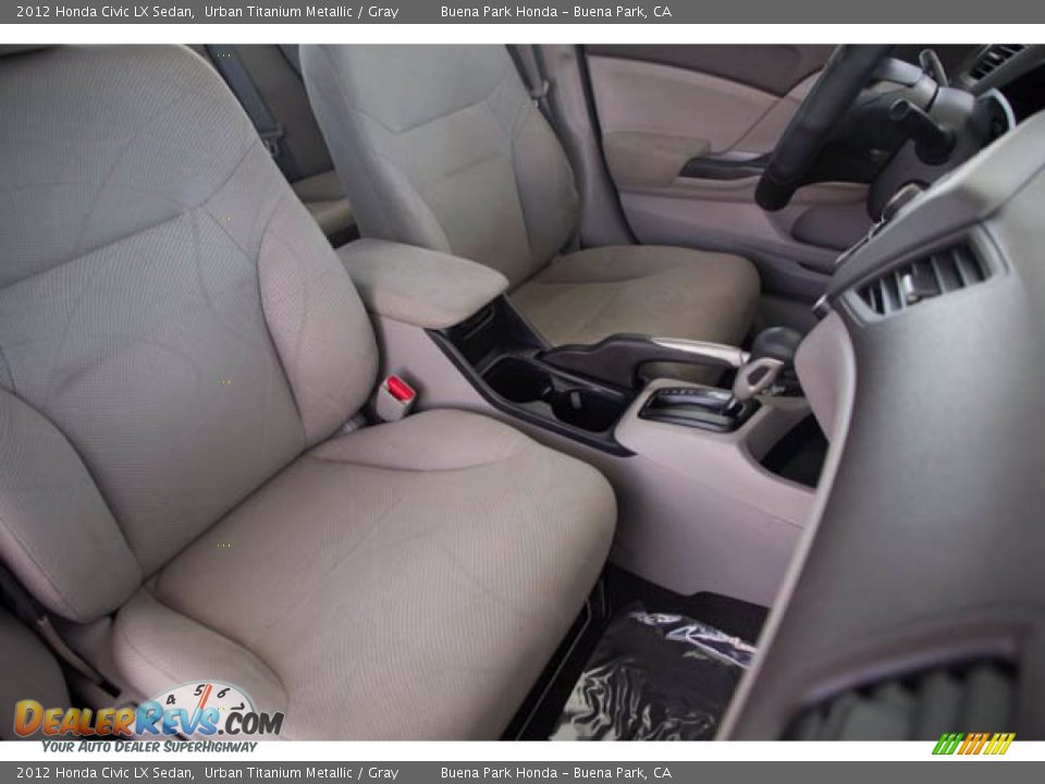 2012 Honda Civic LX Sedan Urban Titanium Metallic / Gray Photo #25