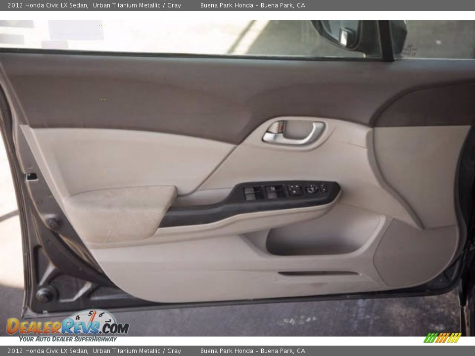 2012 Honda Civic LX Sedan Urban Titanium Metallic / Gray Photo #27