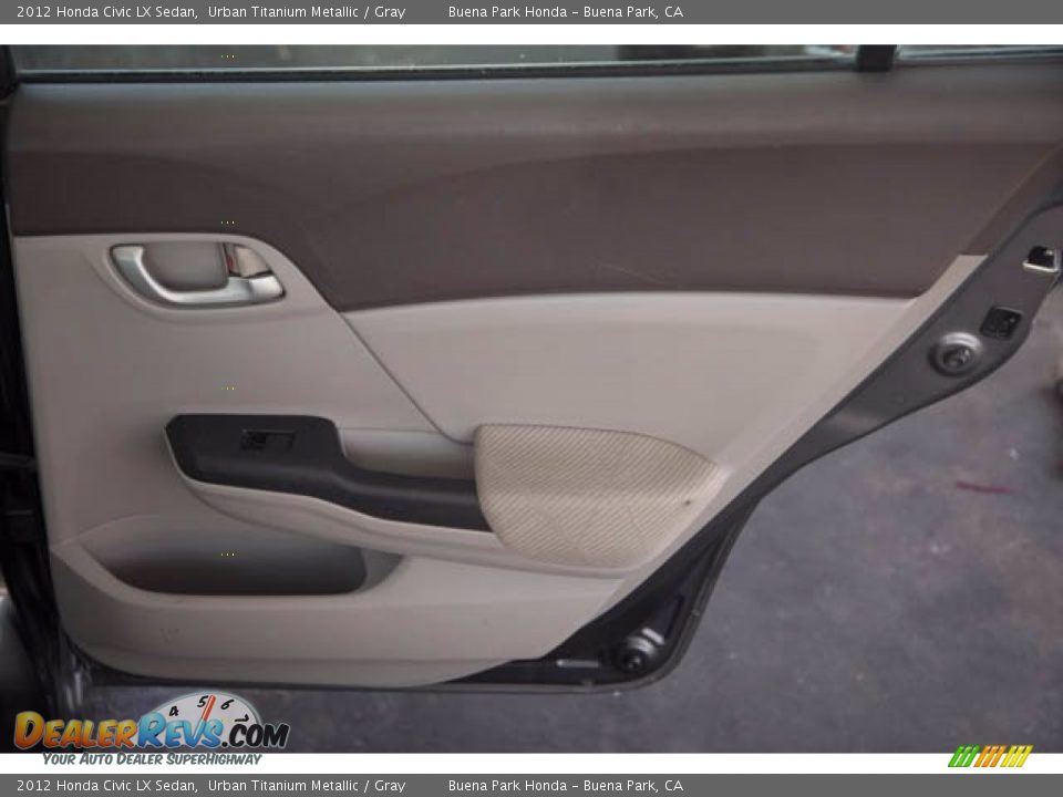2012 Honda Civic LX Sedan Urban Titanium Metallic / Gray Photo #30