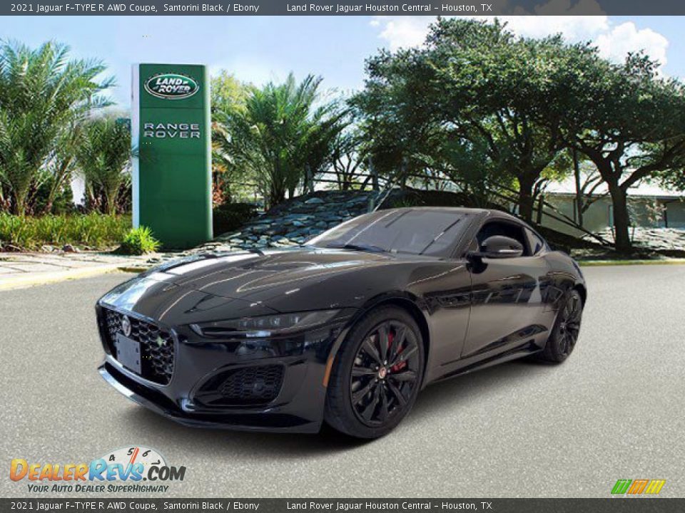 2021 Jaguar F-TYPE R AWD Coupe Santorini Black / Ebony Photo #1