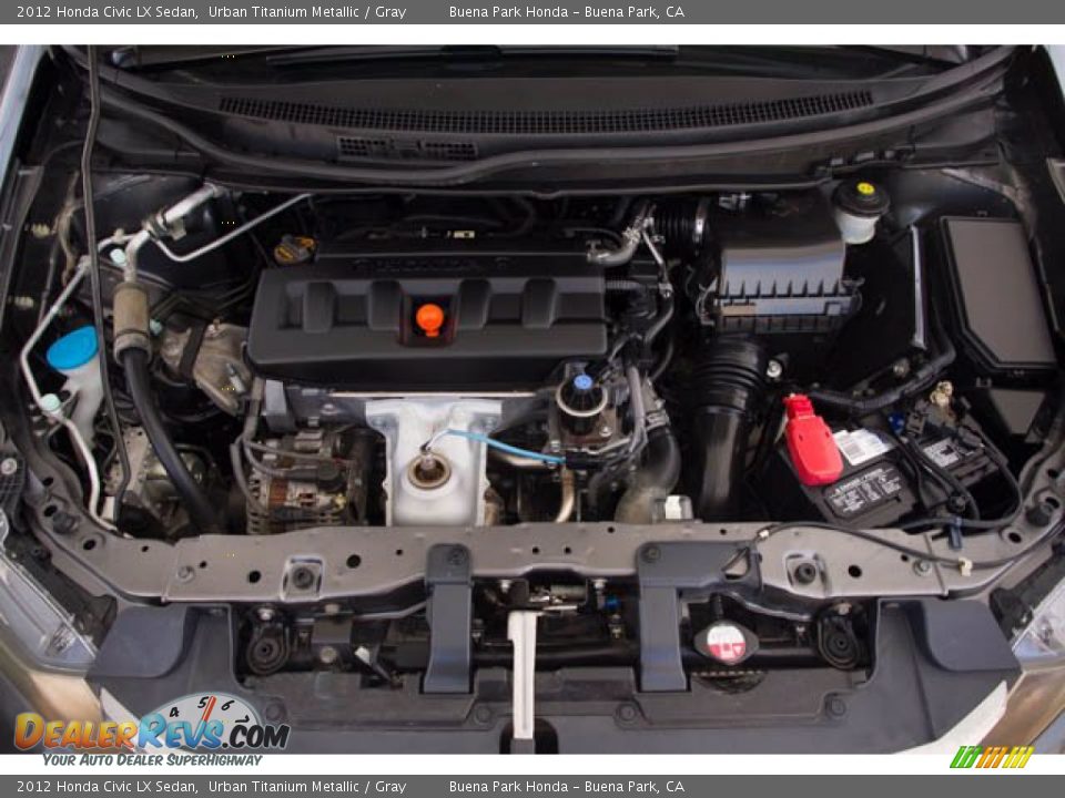 2012 Honda Civic LX Sedan Urban Titanium Metallic / Gray Photo #32