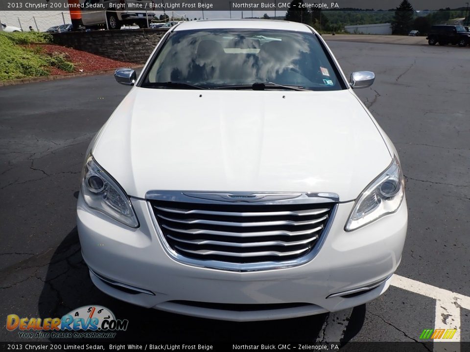 2013 Chrysler 200 Limited Sedan Bright White / Black/Light Frost Beige Photo #3