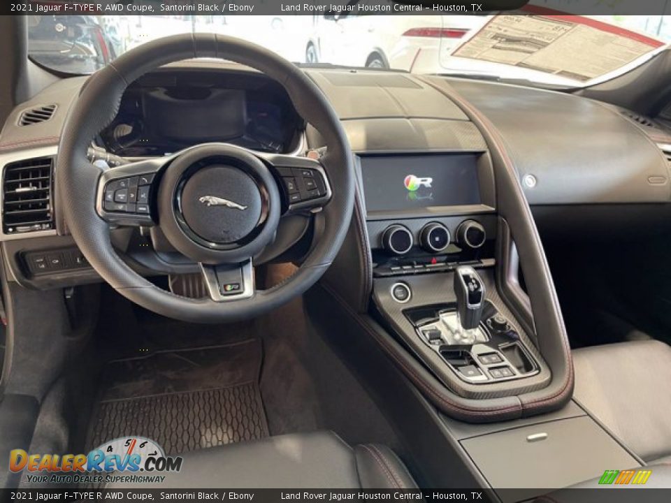 Ebony Interior - 2021 Jaguar F-TYPE R AWD Coupe Photo #4