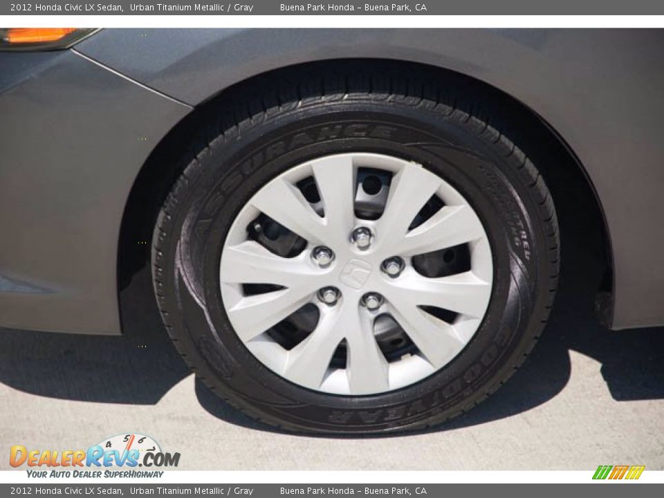 2012 Honda Civic LX Sedan Urban Titanium Metallic / Gray Photo #36
