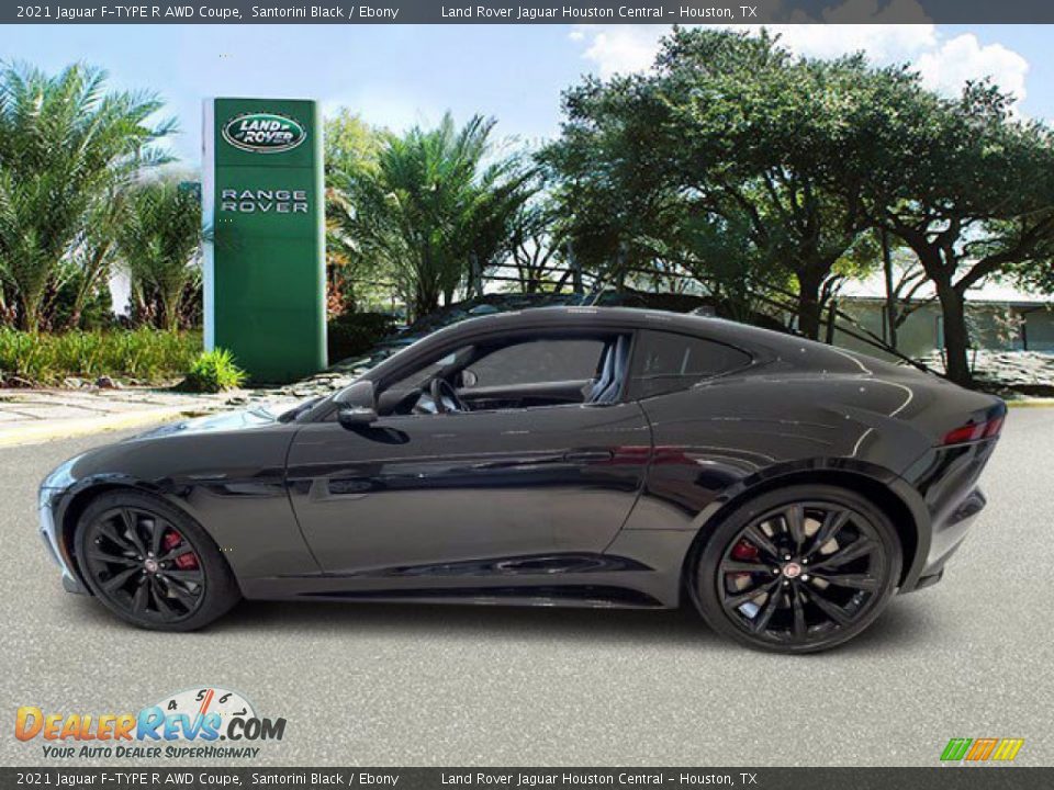 2021 Jaguar F-TYPE R AWD Coupe Santorini Black / Ebony Photo #6