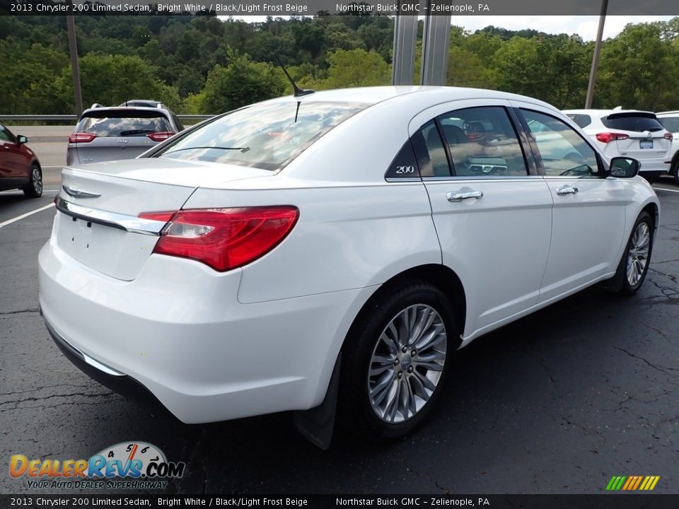 2013 Chrysler 200 Limited Sedan Bright White / Black/Light Frost Beige Photo #9