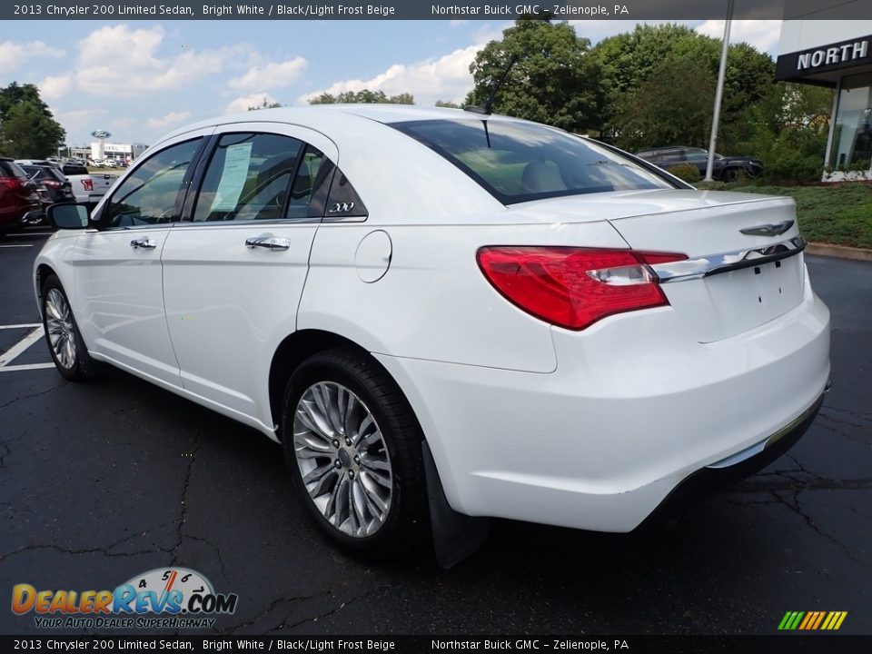 2013 Chrysler 200 Limited Sedan Bright White / Black/Light Frost Beige Photo #12