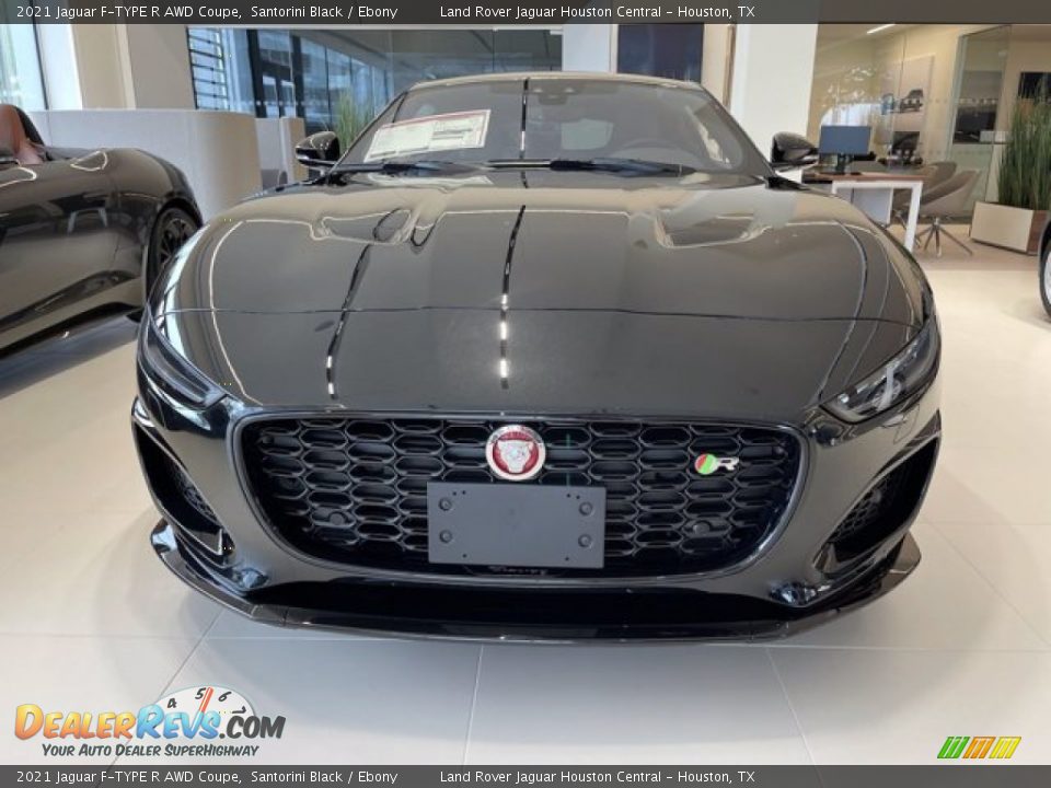 2021 Jaguar F-TYPE R AWD Coupe Santorini Black / Ebony Photo #27