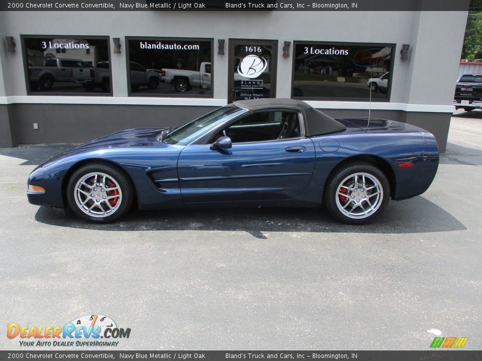 2000 Chevrolet Corvette Convertible Navy Blue Metallic / Light Oak Photo #1