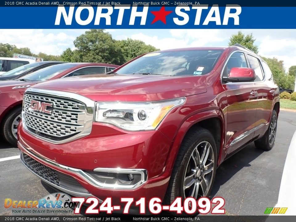 2018 GMC Acadia Denali AWD Crimson Red Tintcoat / Jet Black Photo #1