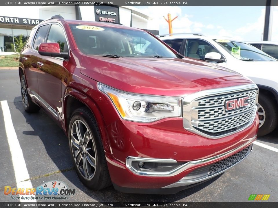 2018 GMC Acadia Denali AWD Crimson Red Tintcoat / Jet Black Photo #3