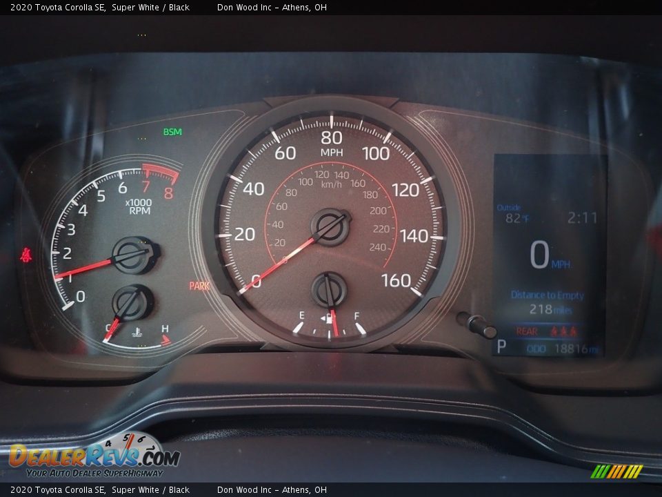 2020 Toyota Corolla SE Super White / Black Photo #29