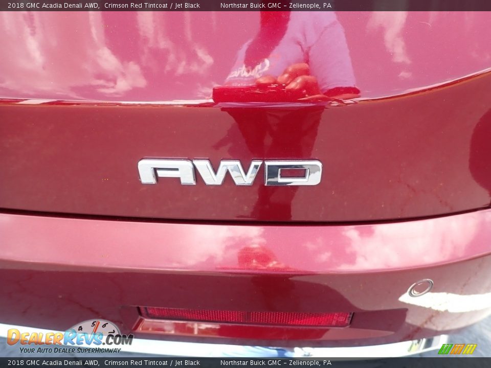 2018 GMC Acadia Denali AWD Crimson Red Tintcoat / Jet Black Photo #9