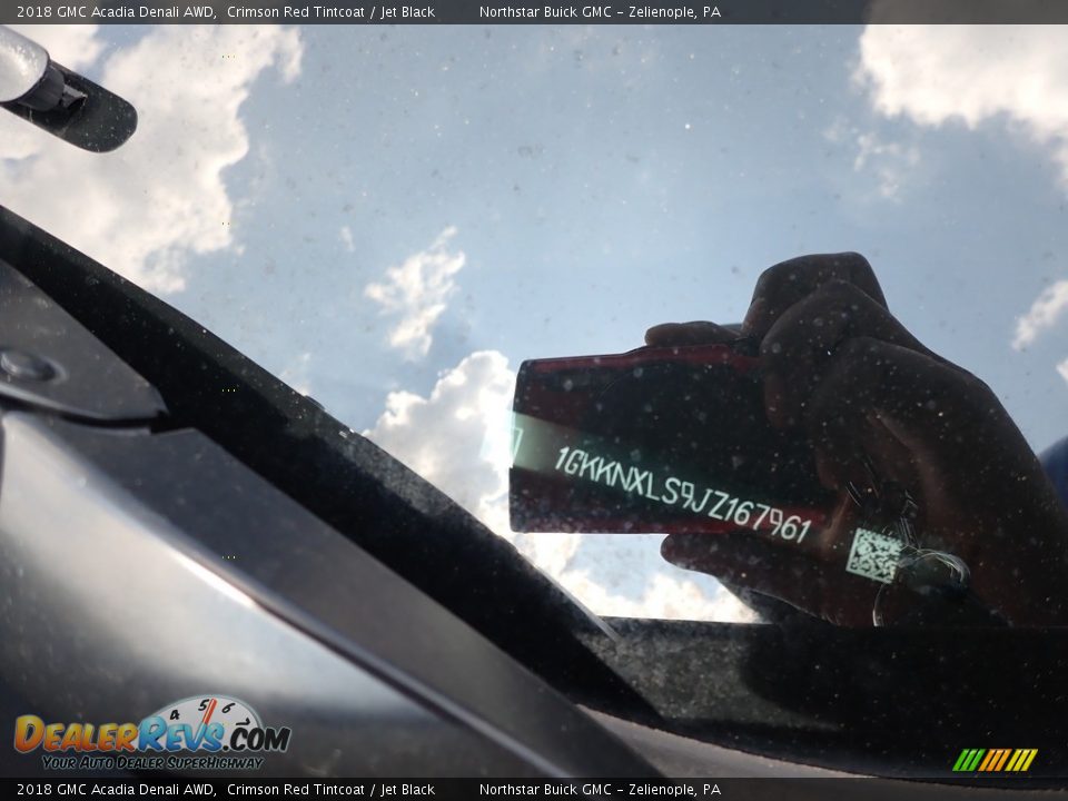 2018 GMC Acadia Denali AWD Crimson Red Tintcoat / Jet Black Photo #10