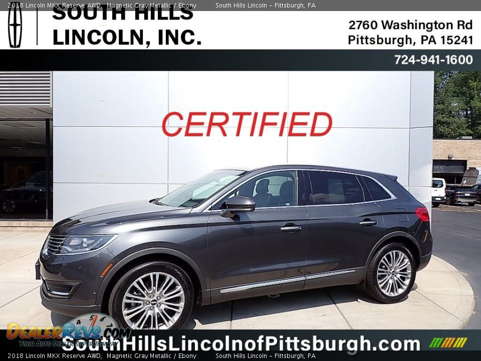 2018 Lincoln MKX Reserve AWD Magnetic Gray Metallic / Ebony Photo #1