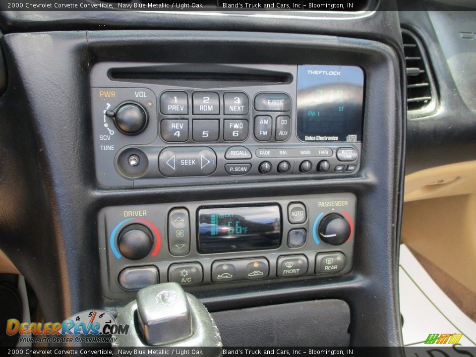 2000 Chevrolet Corvette Convertible Navy Blue Metallic / Light Oak Photo #16