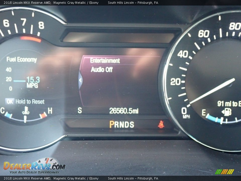 2018 Lincoln MKX Reserve AWD Magnetic Gray Metallic / Ebony Photo #24