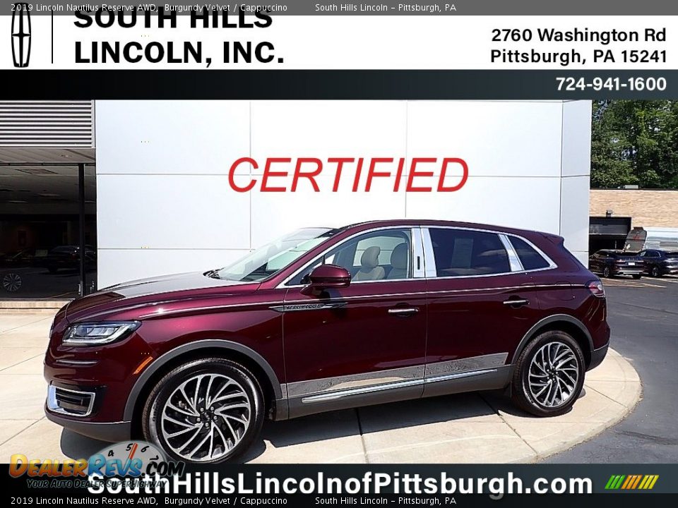 2019 Lincoln Nautilus Reserve AWD Burgundy Velvet / Cappuccino Photo #1