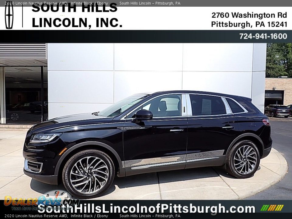 2020 Lincoln Nautilus Reserve AWD Infinite Black / Ebony Photo #1