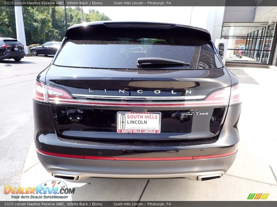 2020 Lincoln Nautilus Reserve AWD Infinite Black / Ebony Photo #4