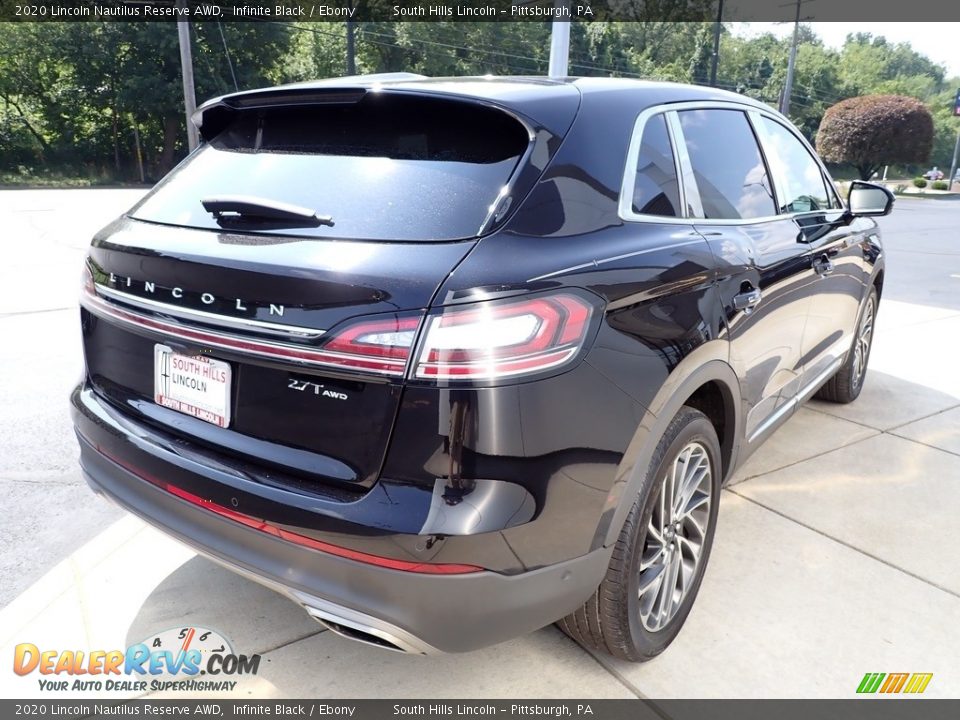 2020 Lincoln Nautilus Reserve AWD Infinite Black / Ebony Photo #6