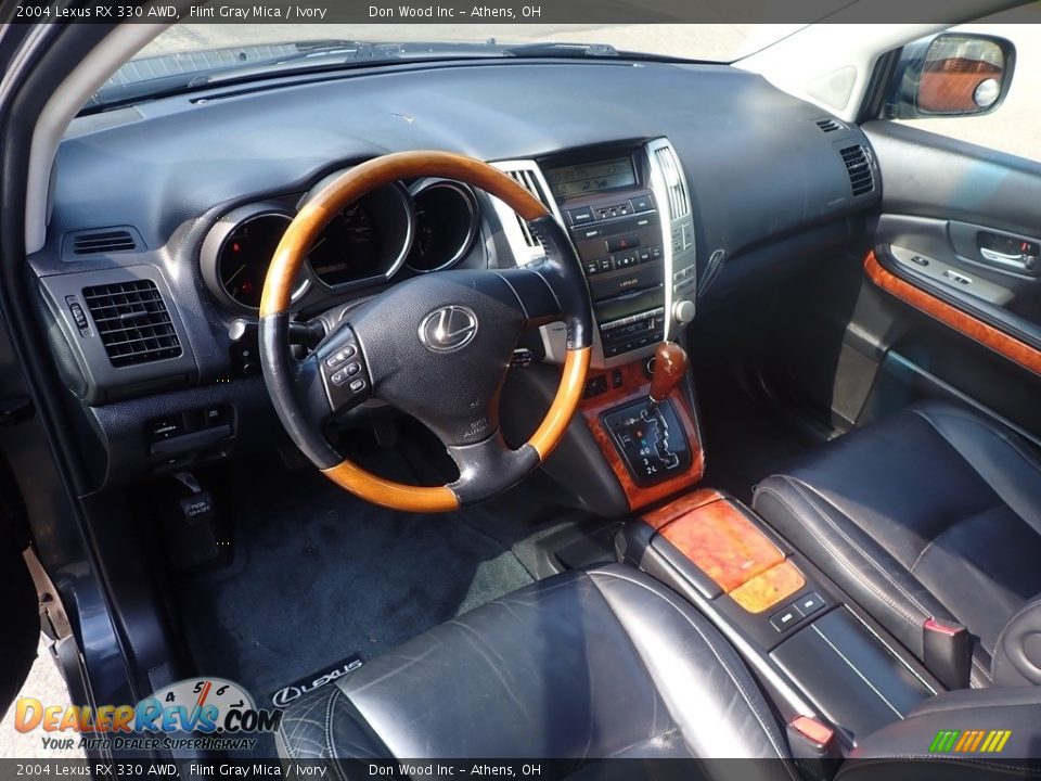 2004 Lexus RX 330 AWD Flint Gray Mica / Ivory Photo #17