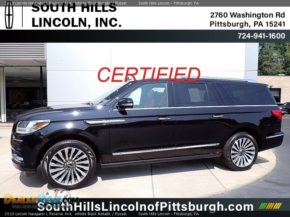 2019 Lincoln Navigator L Reserve 4x4 Infinite Black Metallic / Russet Photo #1