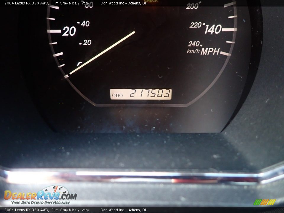 2004 Lexus RX 330 AWD Flint Gray Mica / Ivory Photo #21