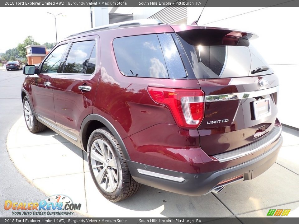 2018 Ford Explorer Limited 4WD Burgundy Velvet / Medium Stone Photo #3