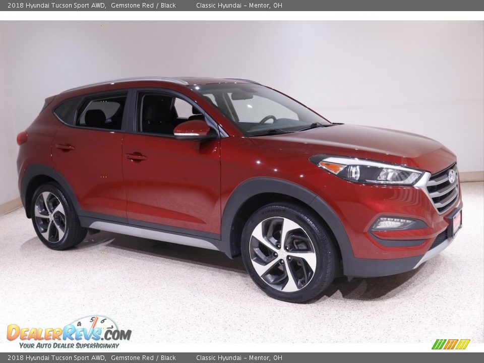 2018 Hyundai Tucson Sport AWD Gemstone Red / Black Photo #1