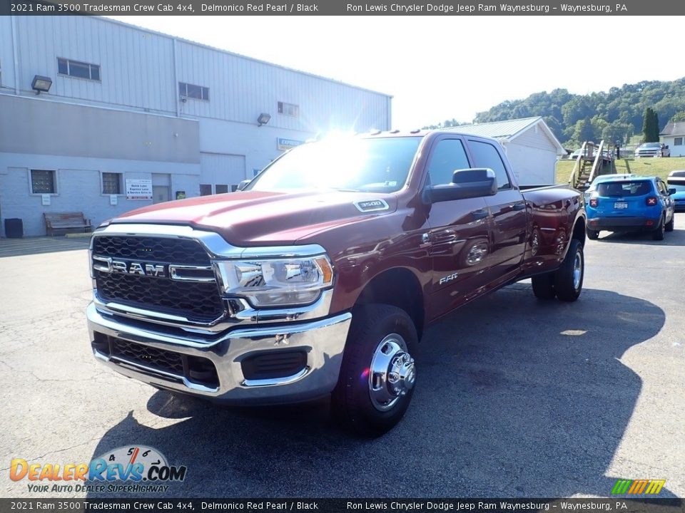 2021 Ram 3500 Tradesman Crew Cab 4x4 Delmonico Red Pearl / Black Photo #1
