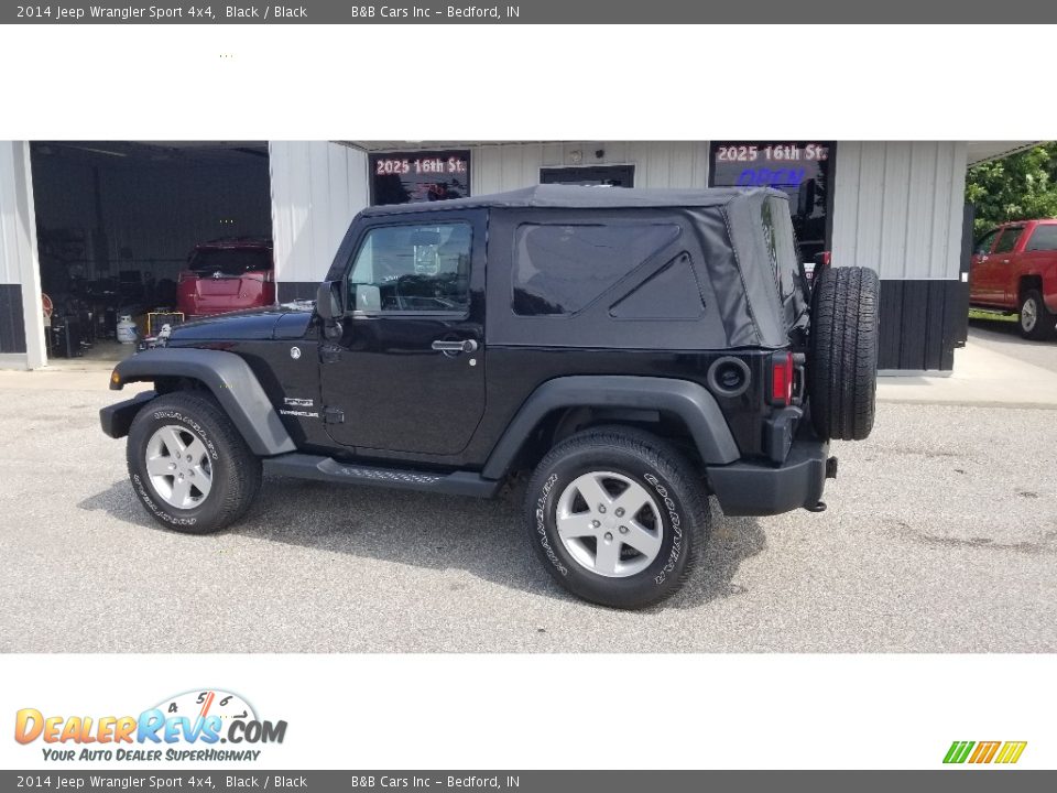 2014 Jeep Wrangler Sport 4x4 Black / Black Photo #2